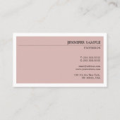 Minimalistisch Modern Elegant  kleuren Visitekaartje (Achterkant)