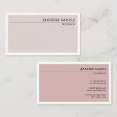 Minimalistisch Modern Elegant  kleuren Visitekaartje (Voorkant / Achterkant)