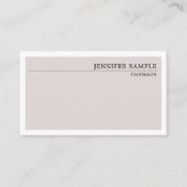 Minimalistisch Modern Elegant  kleuren Visitekaartje (Voorkant)