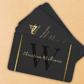 Minimalistisch Modern Elegant Monogram Professiona Visitekaartje