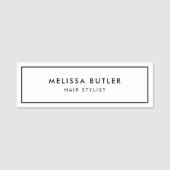 Minimalistisch modern elegant naamplaatje (Voorkant)