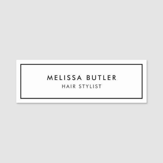 Minimalistisch modern elegant naamplaatje (Voorkant)