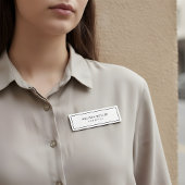 Minimalistisch modern elegant naamplaatje