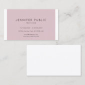Minimalistisch Modern Elegant Plain Professional Visitekaartje (Voorkant / Achterkant)