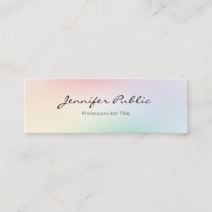 Minimalistisch modern, elegant professioneel kleur mini visitekaartje