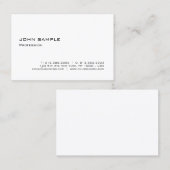 Minimalistisch modern, elegant professioneel ontwe visitekaartje (Voorkant / Achterkant)