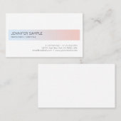 Minimalistisch modern, elegant professioneel platf visitekaartje (Voorkant / Achterkant)