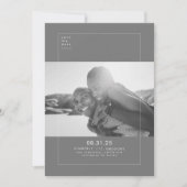 Minimalistisch Modern Elegant Save the Date Photo (Voorkant)