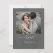 Minimalistisch Modern Elegant Save the Date Photo (Voorkant)