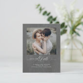 Minimalistisch Modern Elegant Save the Date Photo (Staand voorkant)