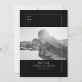 Minimalistisch Modern Elegant Save the Date Photo (Voorkant)