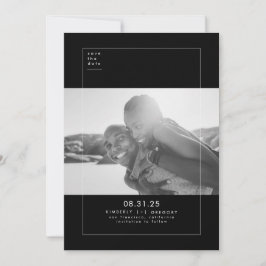 Minimalistisch Modern Elegant Save the Date Photo