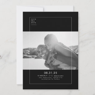 Minimalistisch Modern Elegant Save the Date Photo