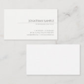 Minimalistisch modern elegant Trendy Professional Visitekaartje (Voorkant / Achterkant)