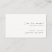 Minimalistisch modern elegant Trendy Professional Visitekaartje (Voorkant)