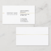 Minimalistisch, modern, elegant wit visitekaartje (Voorkant / Achterkant)