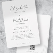 Minimalistisch modern ellegant chic Simple Wedding Kaart