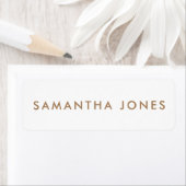 Minimalistisch Modern Etiket (Insitu)