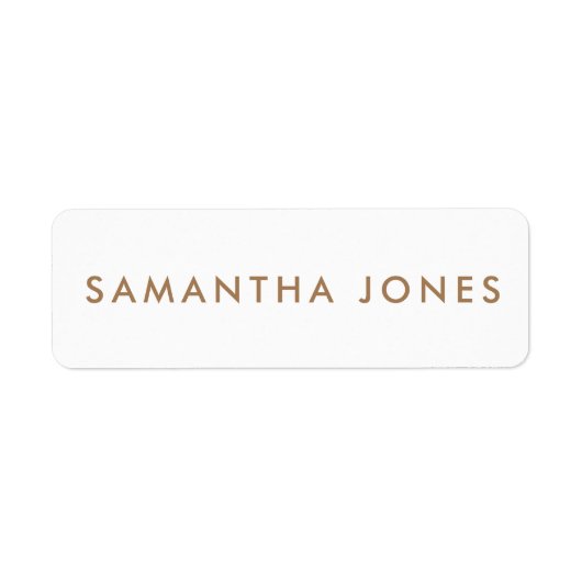 Minimalistisch Modern Etiket (Voorkant)