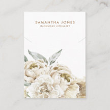 Minimalistisch modern floraal Ketting display