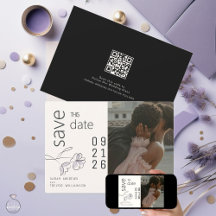 Minimalistisch Modern Floral Dusty Plum en Buff