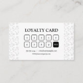 Minimalistisch Modern Floral Initiaal Haarstylist Klantenkaartje (Voorkant)