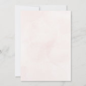 Minimalistisch Modern Floral Sketch Elegant Weddin Kaart (Achterkant)