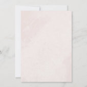 Minimalistisch Modern Floral Sketch Elegant Weddin Kaart (Achterkant)