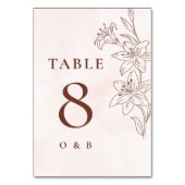 Minimalistisch Modern Floral Sketch Elegant Weddin Kaart (Achterkant)