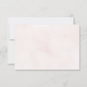 Minimalistisch Modern Floral Sketch Elegant Weddin RSVP Kaartje (Achterkant)