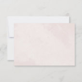 Minimalistisch Modern Floral Sketch Elegant Weddin RSVP Kaartje (Achterkant)