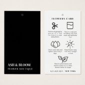 Minimalistisch Modern Flowers Care Bloemist Hang L Visitekaartje (Voorkant /achterkant)