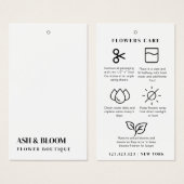 Minimalistisch Modern Flowers Care Bloemist Hang L Visitekaartje (Voorkant /achterkant)