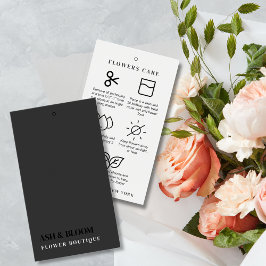 Minimalistisch Modern Flowers Care Bloemist Hang L Visitekaartje