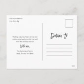 Minimalistisch modern fotojaar feestdagenkaart (Achterkant)