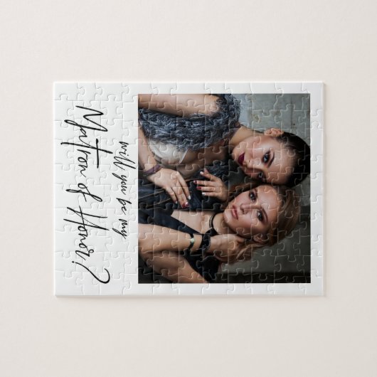 Minimalistisch modern fotomatron van het Honor-voo Legpuzzel (Horizontaal)