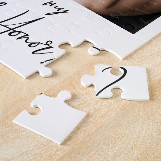 Minimalistisch modern fotomatron van het Honor-voo Legpuzzel (Zijkant)