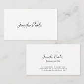  Minimalistisch modern Freehand-script Visitekaartje (Voorkant / Achterkant)