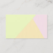 minimalistisch modern geometrisch gebruik visitekaartje (Achterkant)