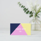 minimalistisch modern geometrisch gebruik visitekaartje (Staand voorkant)