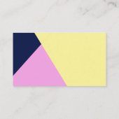 minimalistisch modern geometrisch gebruik visitekaartje (Achterkant)