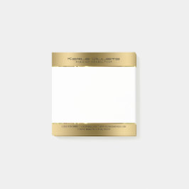 Minimalistisch modern glanzend faux goud post-it® notes
