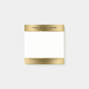 Minimalistisch modern glanzend faux goud post-it® notes