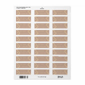 Minimalistisch modern goud geometrisch monogram etiket (Full Sheet)