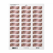 Minimalistisch modern goud geometrisch monogram etiket (Full Sheet)