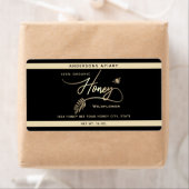 Minimalistisch Modern goud honing tak bijenpot Etiket (Insitu)