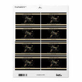 Minimalistisch Modern goud honing tak bijenpot Etiket (Full Sheet)