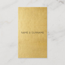 Minimalistisch modern goud - verticaal Visitekaart