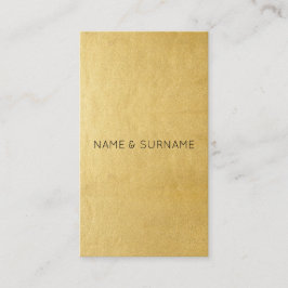 Minimalistisch modern goud - verticaal Visitekaart Visitekaartje