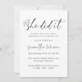 Minimalistisch | Modern Graduation Party Kaart (Voorkant)